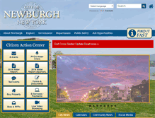 Tablet Screenshot of cityofnewburgh-ny.gov